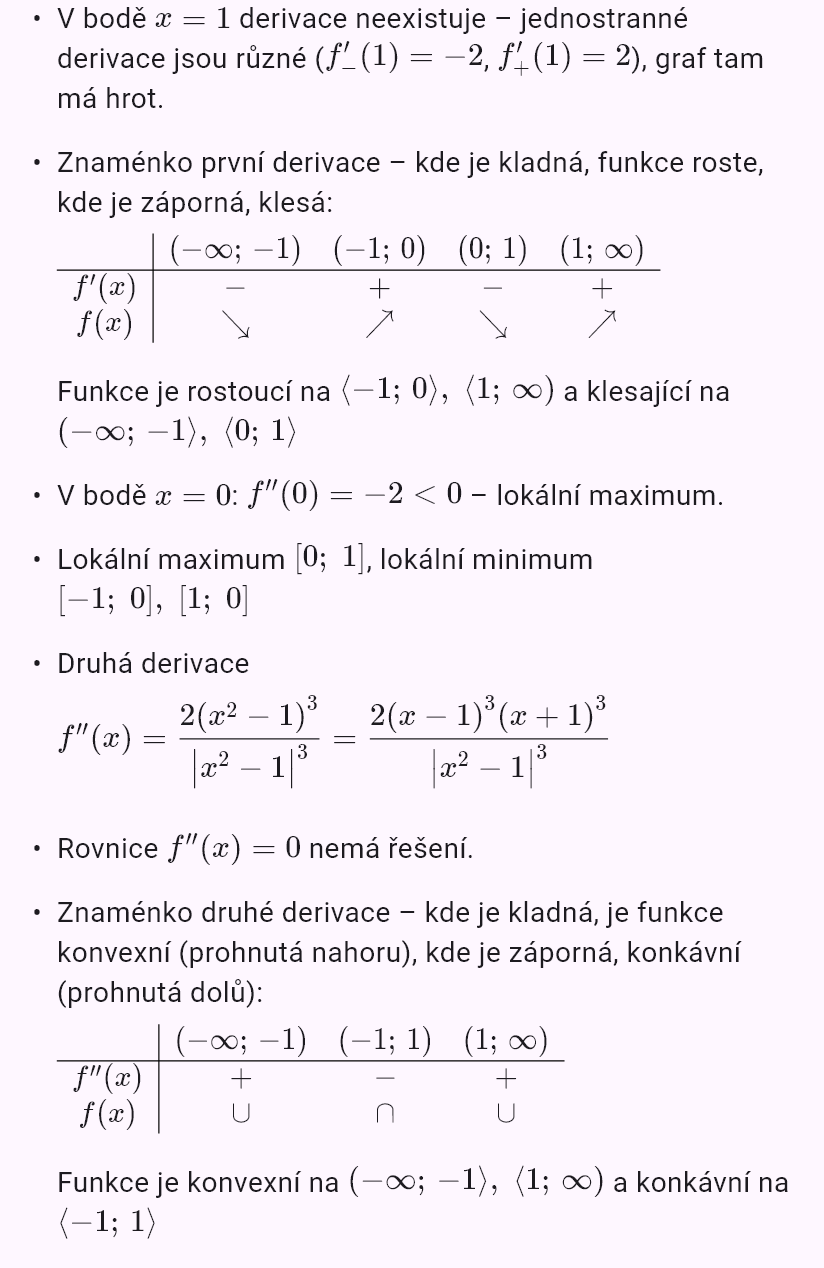 |x^2 - 1|