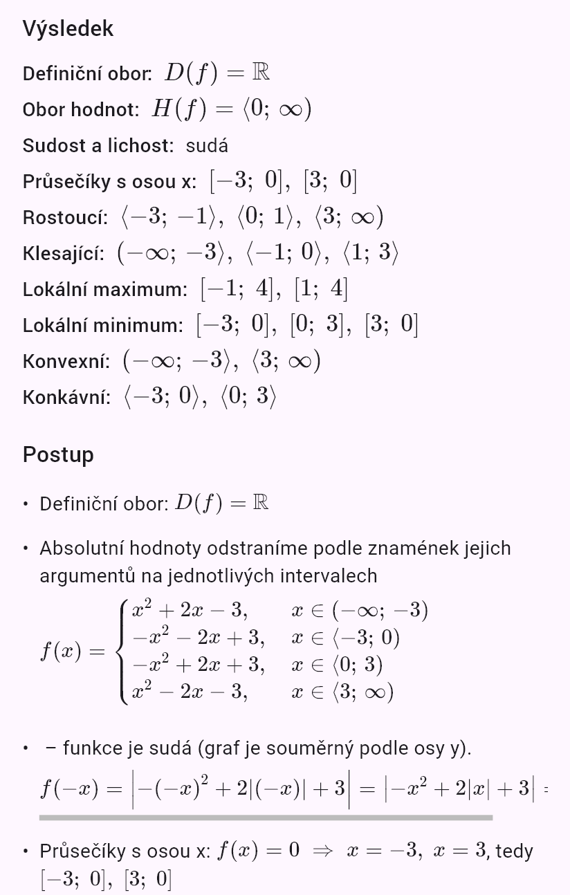 |-x^2 + 2|x| + 3|