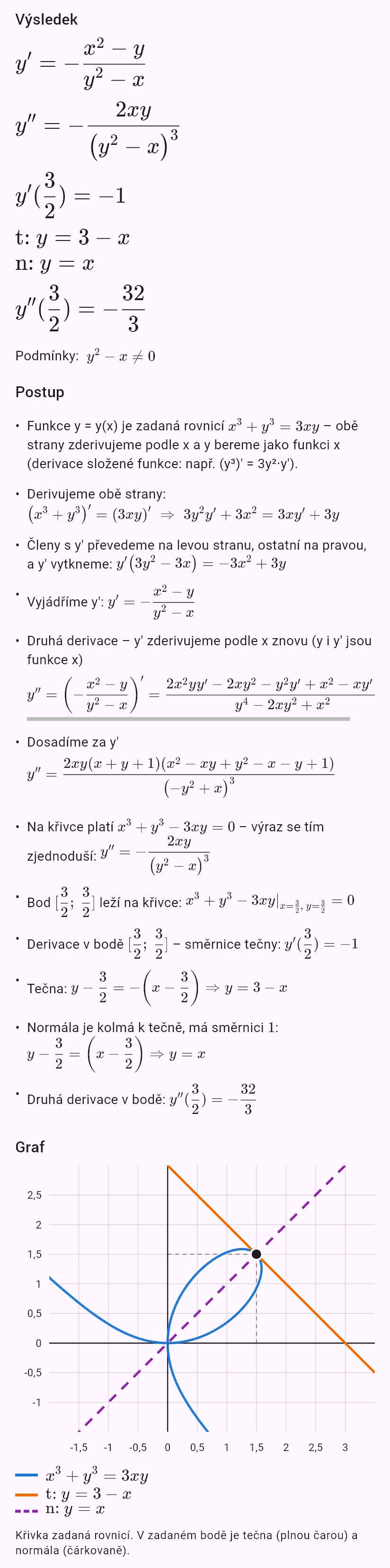 x^3 + y^3 = 3xy