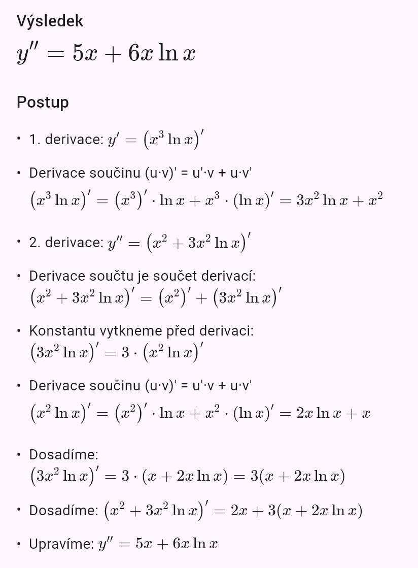 (x^3 ln x)''