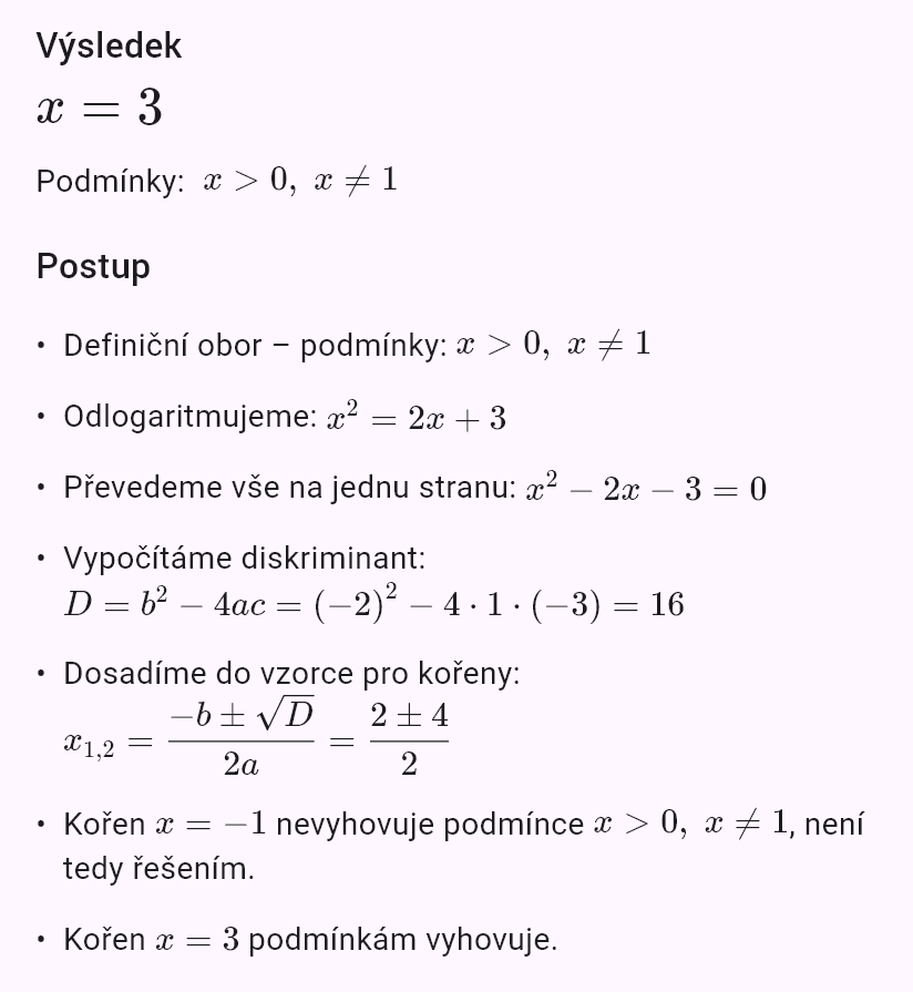 log_x (2x+3) = 2