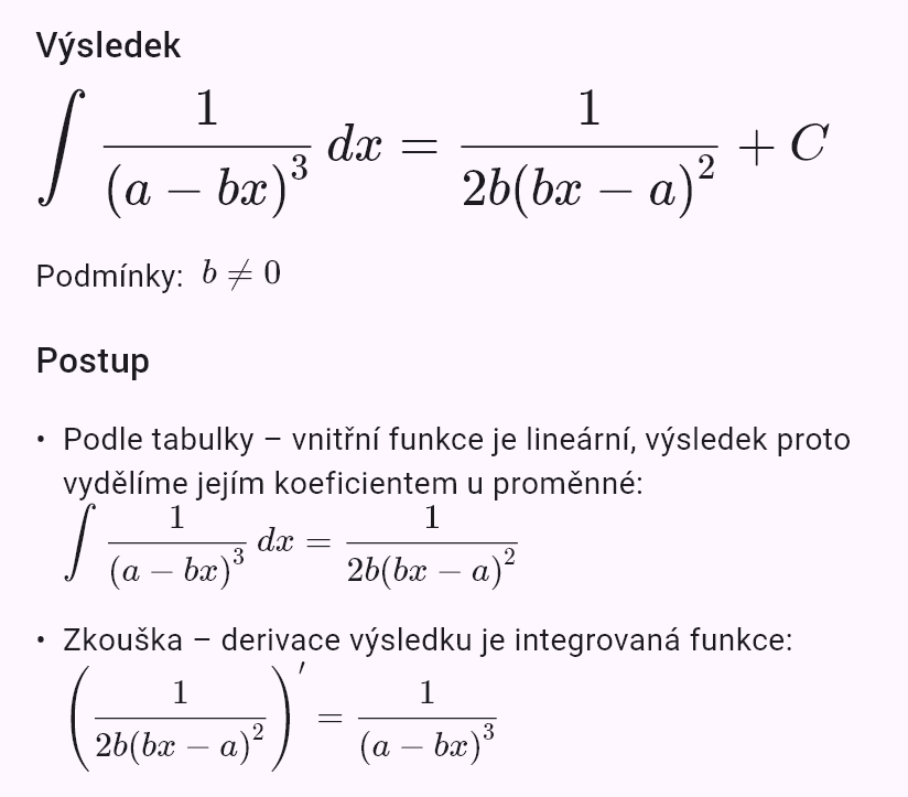 int(1/(a - bx)^3)