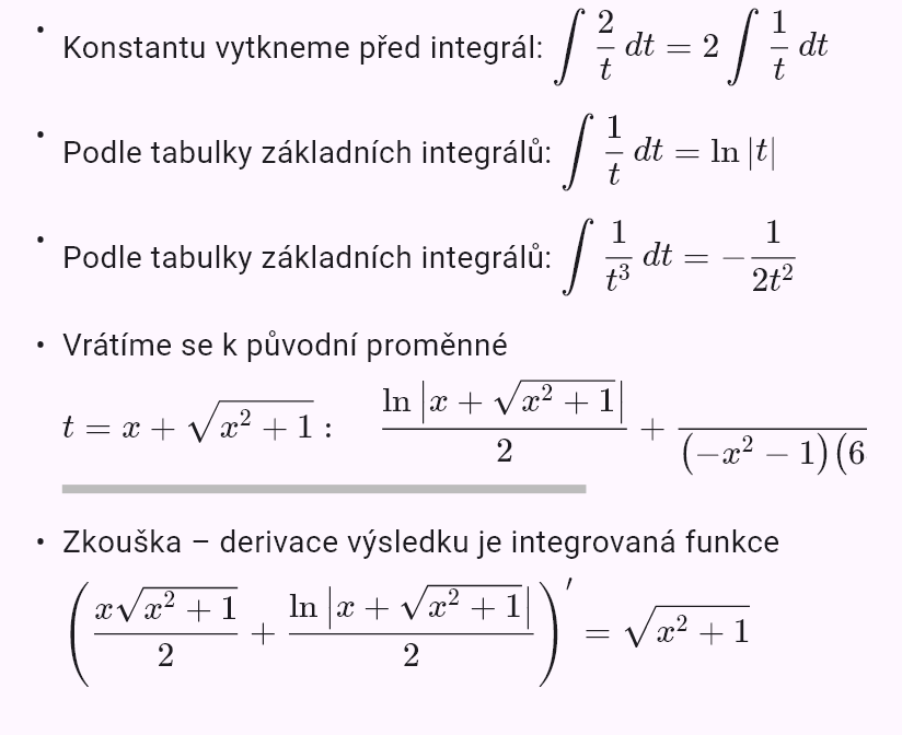 int(sqrt(x^2 + 1))