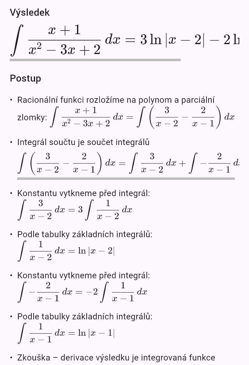 int((x + 1)/(x^2 - 3x + 2))