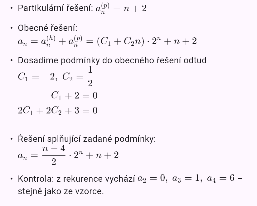 a_{n+2} = 4a_{n+1} - 4a_n + n, a_0 = 0, a_1 = 0