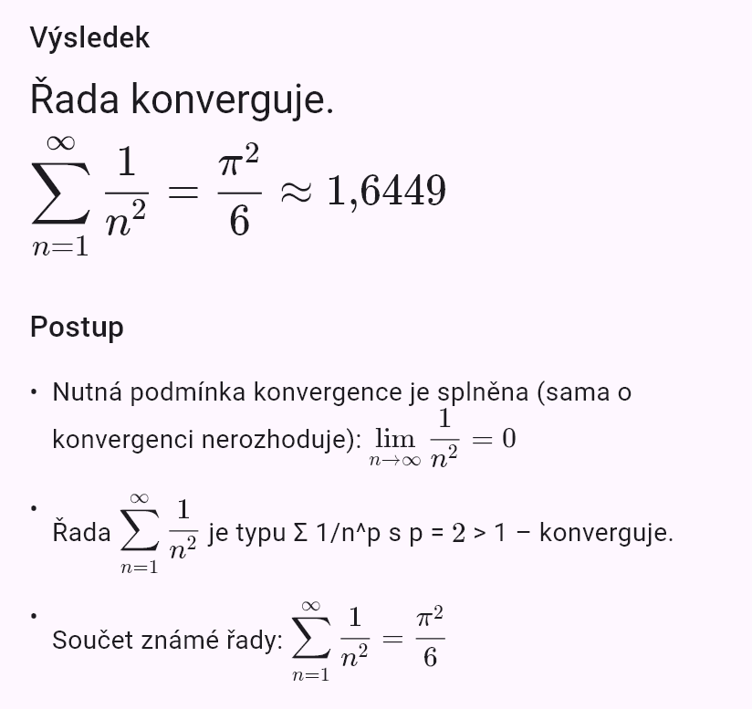sum(1/n^2)