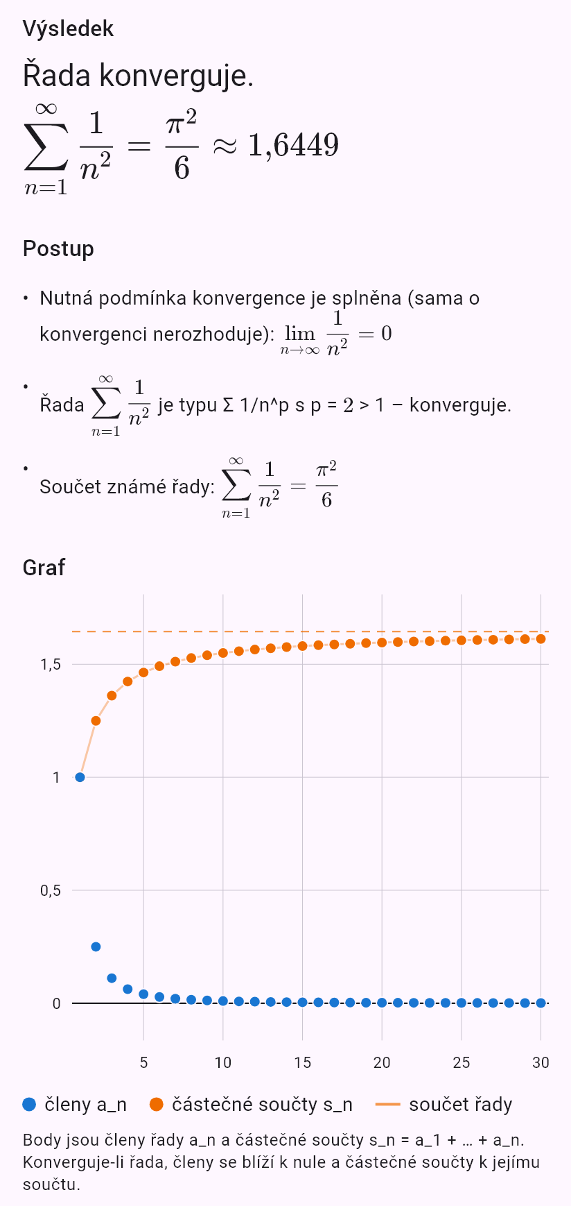 sum(1/n^2)