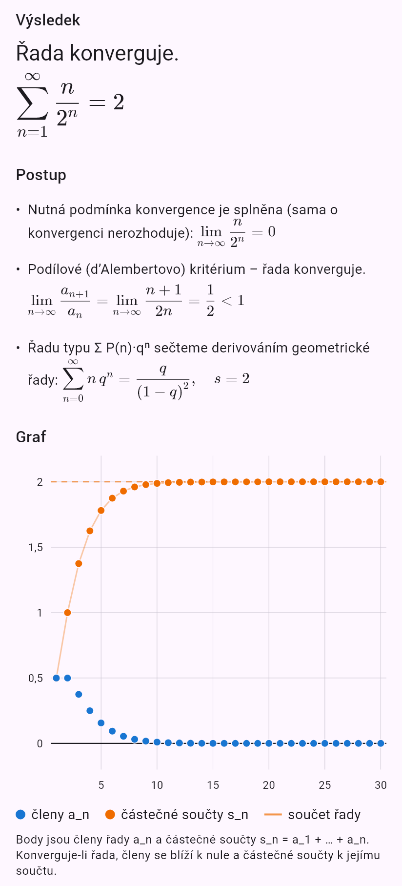 sum(n/2^n)