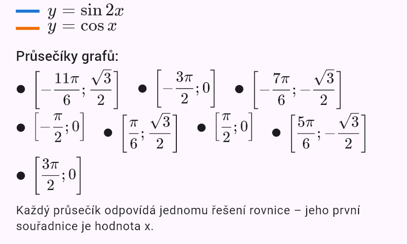 sin 2x = cos x