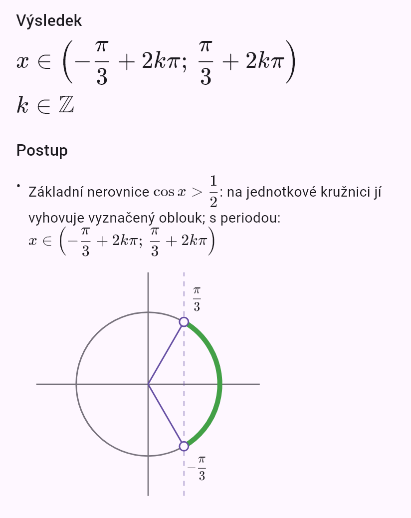 cos x > 1/2
