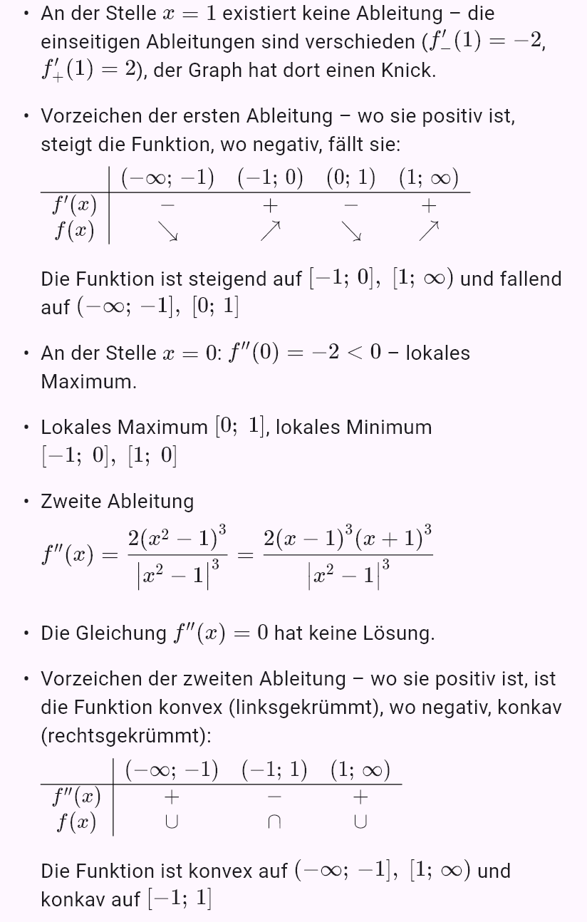|x^2 - 1|
