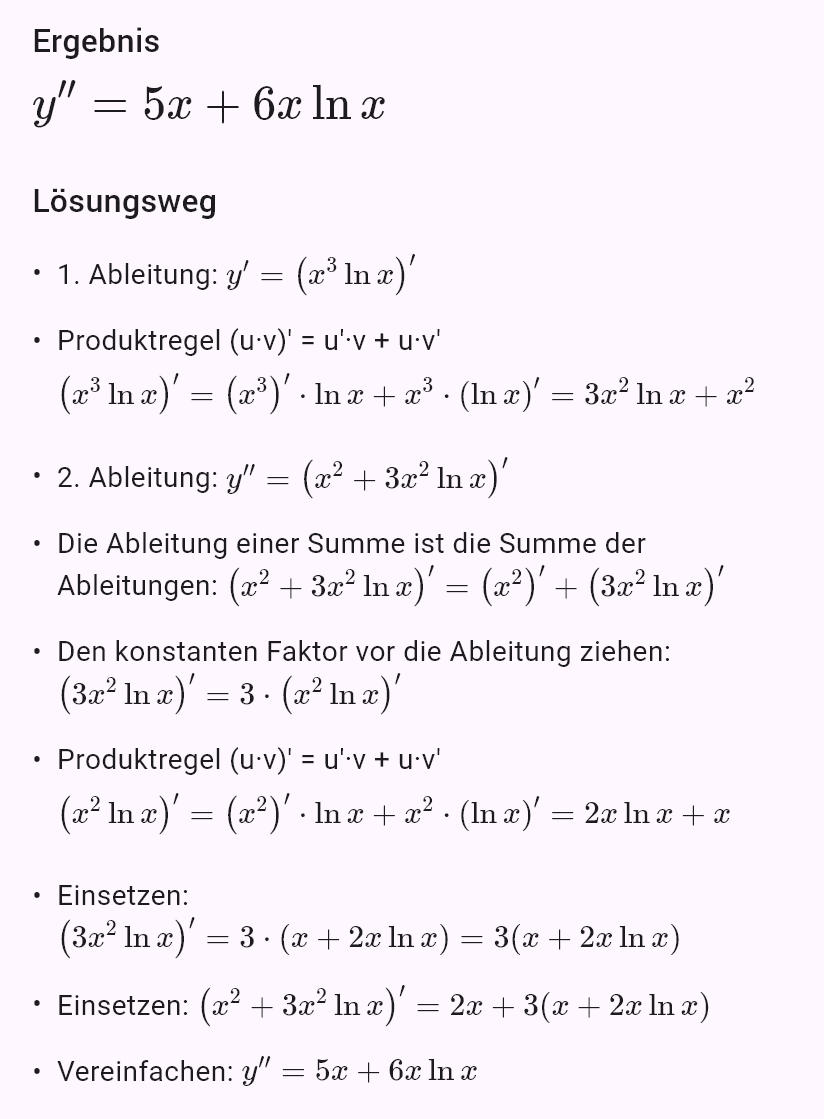 (x^3 ln x)''