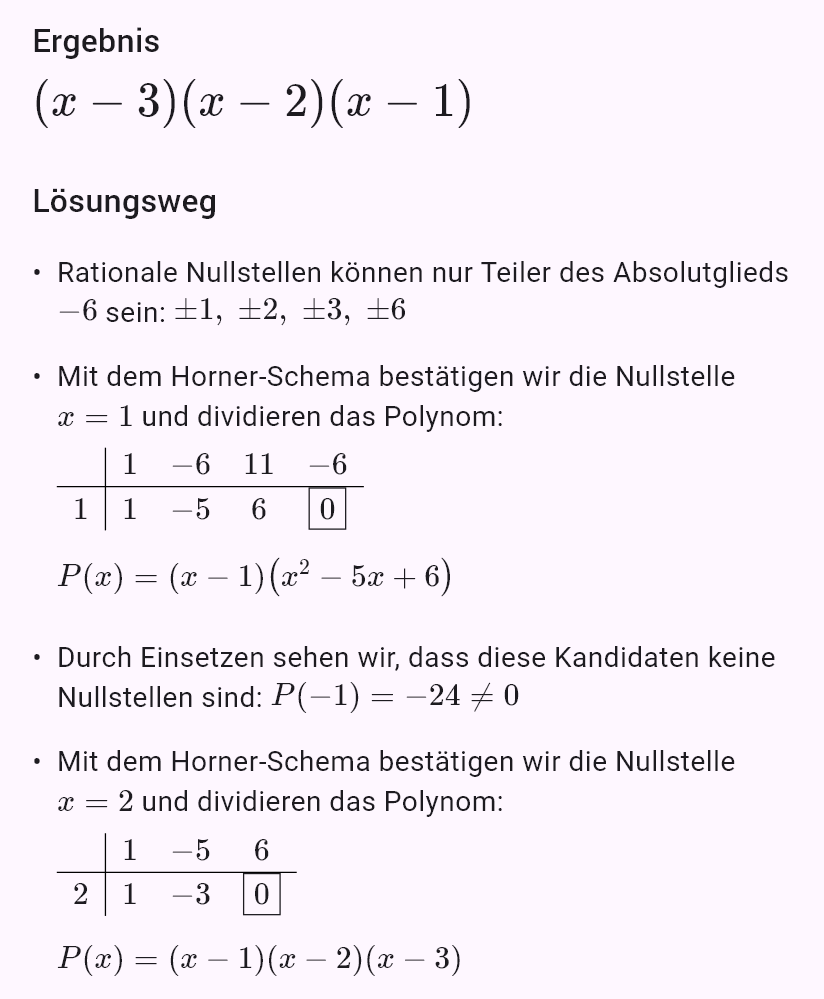 x^3 - 6x^2 + 11x - 6