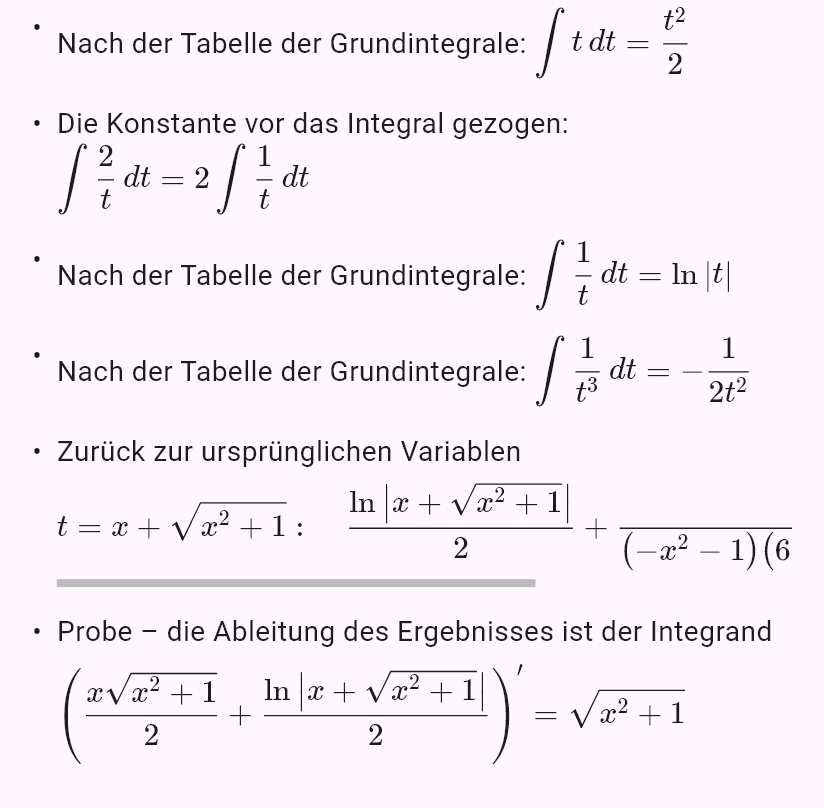 int(sqrt(x^2 + 1))