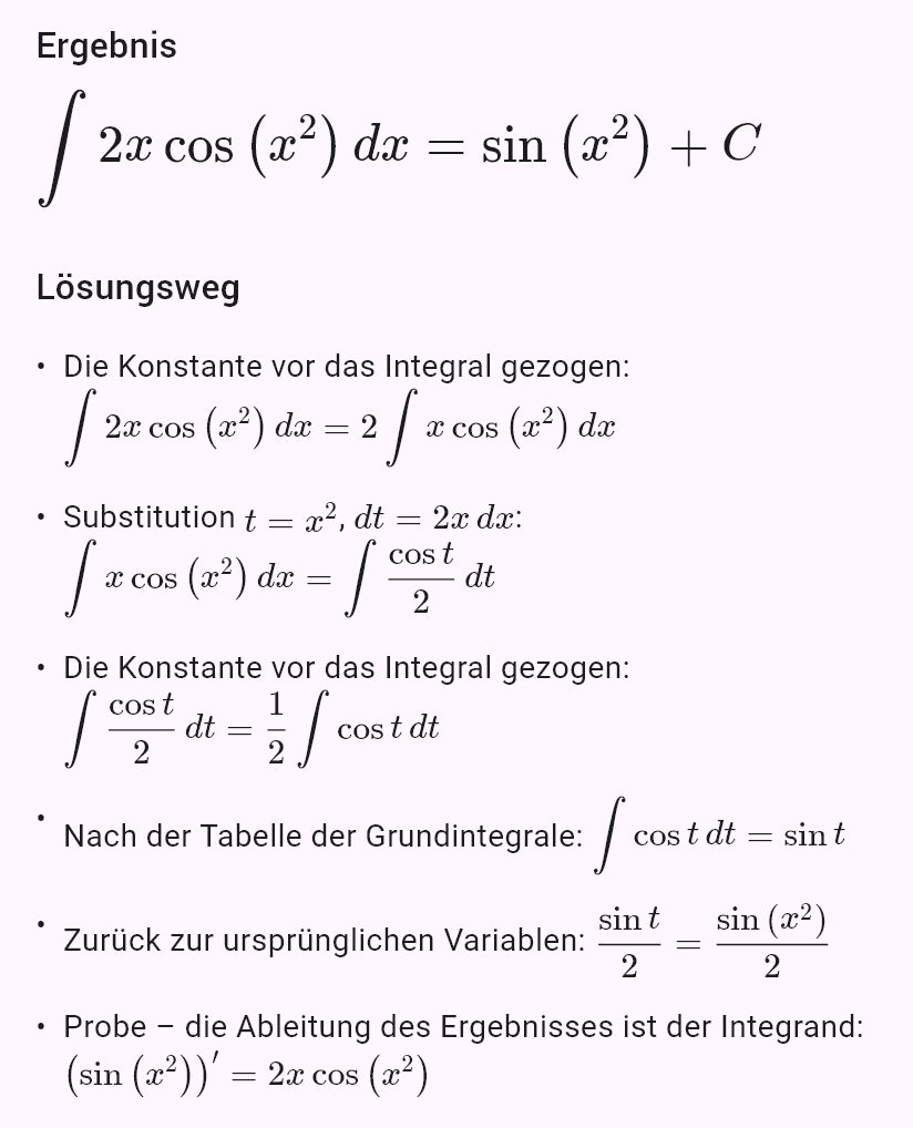int(2x cos(x^2))