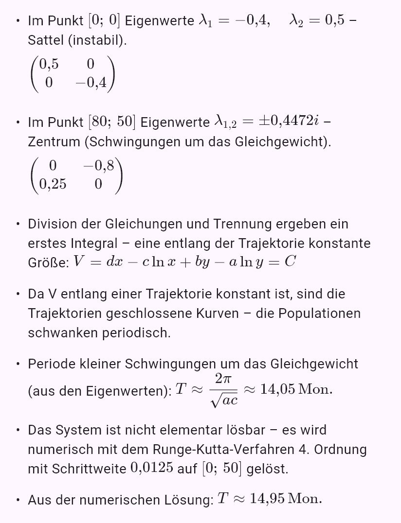 model(predator; find=overview[mo]; a=0.5[per_mo]; b=0.01[per_pcs_mo]; c=0.4[per_mo]; d=0.005[per_pcs_mo]; x0=100[pcs]; y0=20[pcs])