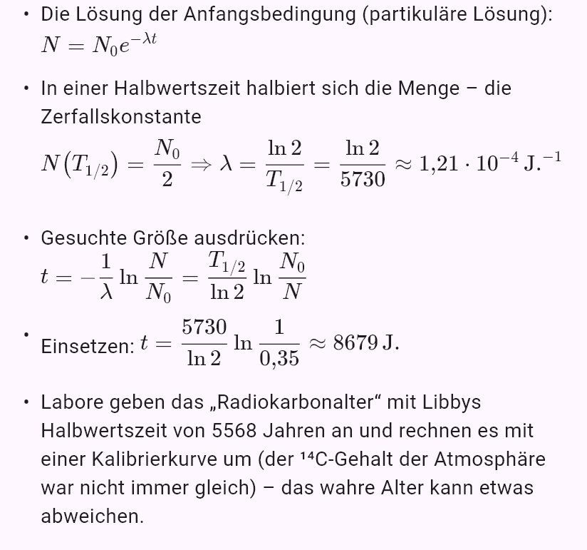 model(radiocarbon; find=t[yr]; T12=5730[yr]; p=35[pct]; input=ratio)