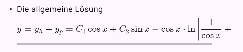 y'' + y = tan x