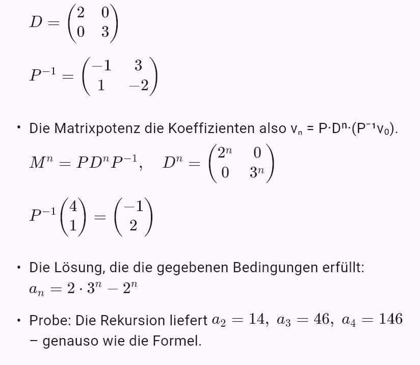 a_{n+2} = 5a_{n+1} - 6a_n, a_0 = 1, a_1 = 4