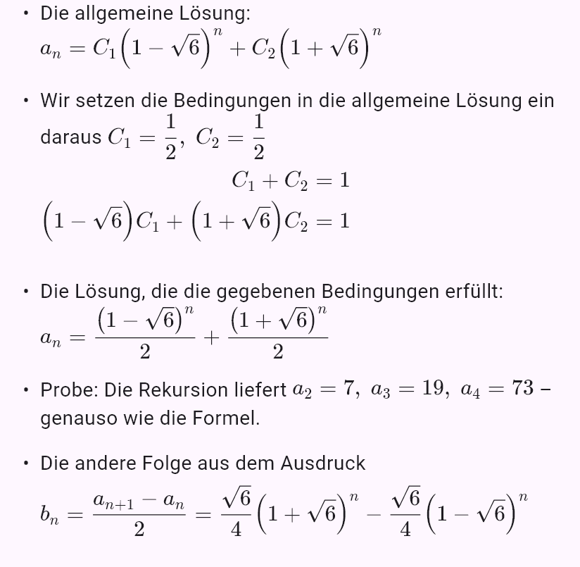a_{n+1} = a_n + 2b_n
b_{n+1} = 3a_n + b_n
a_0 = 1, b_0 = 0