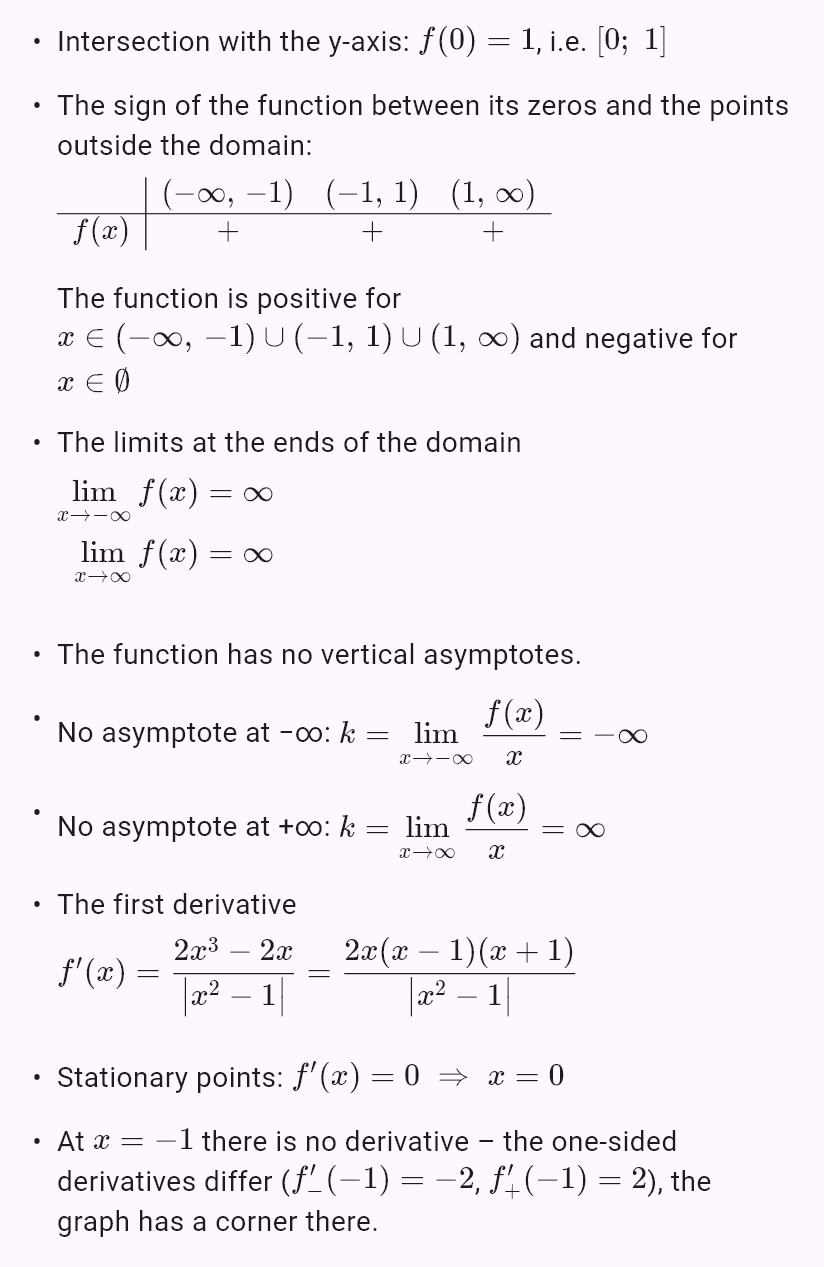 |x^2 - 1|
