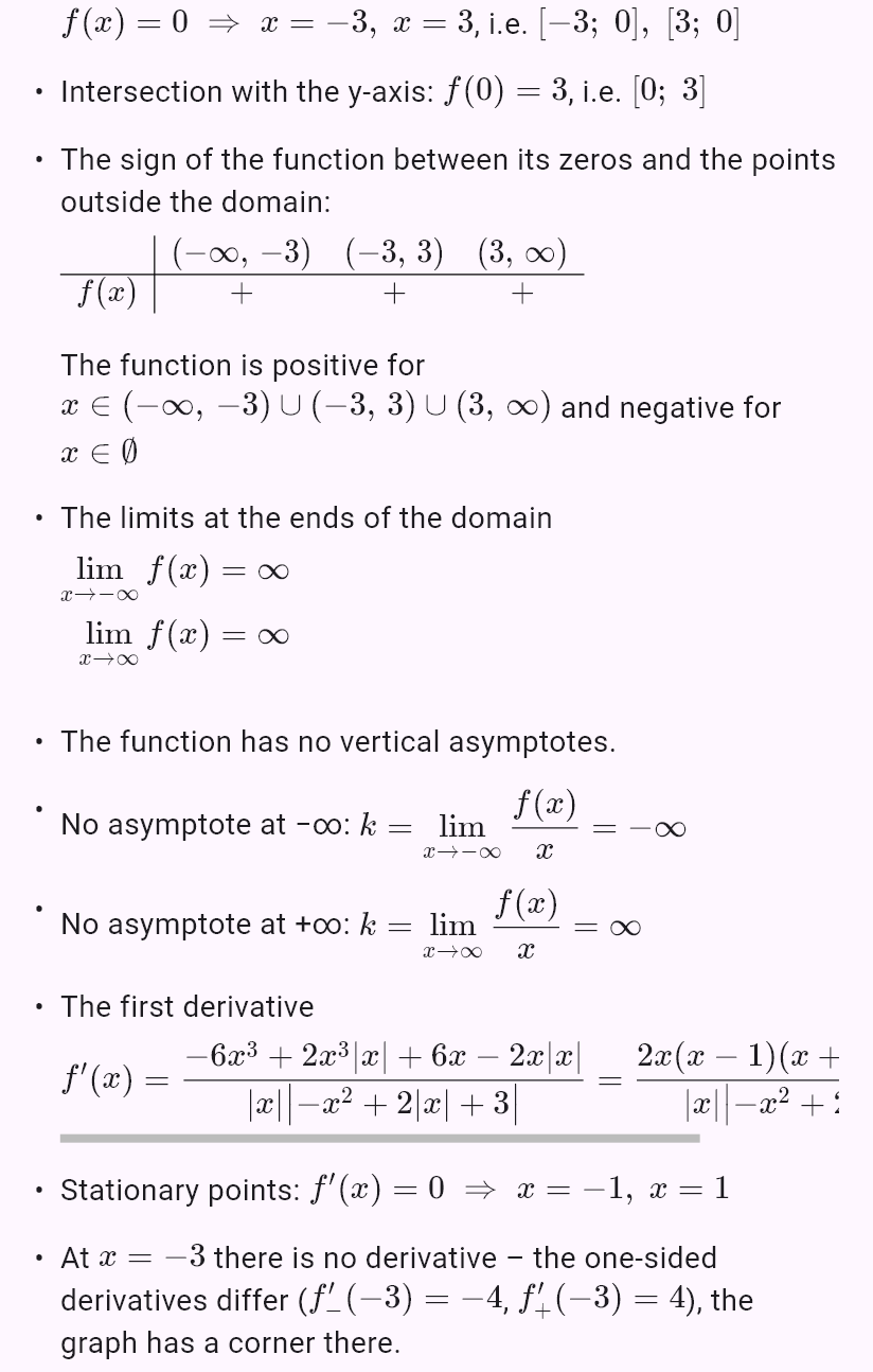 |-x^2 + 2|x| + 3|