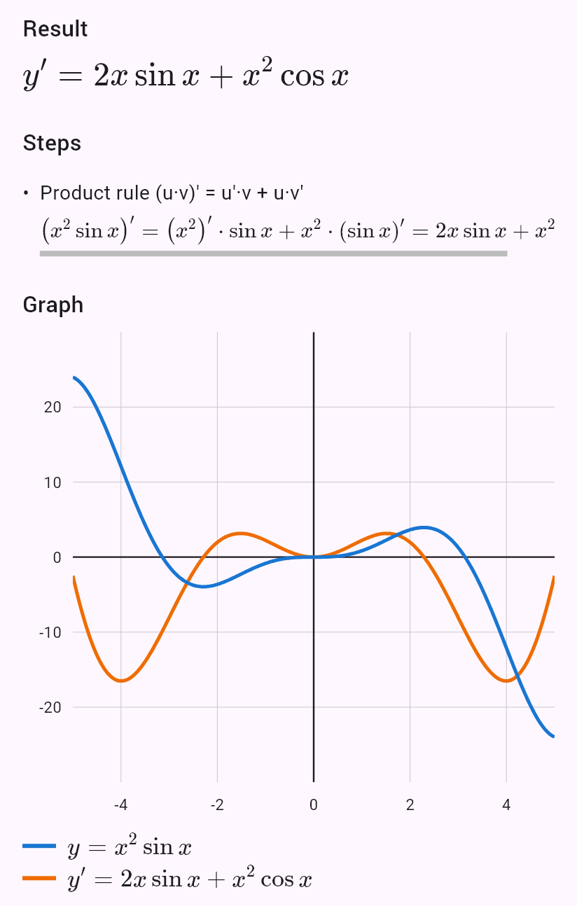 (x^2 sin x)'