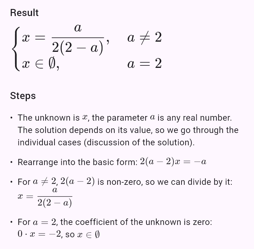 2ax + a = 4x