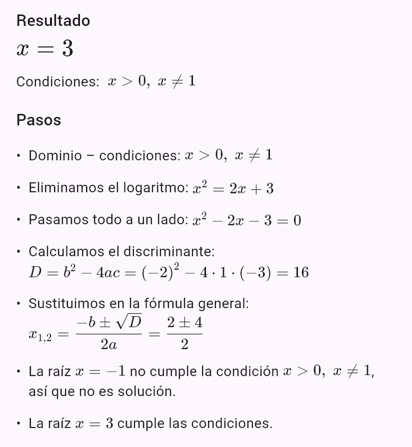 log_x (2x+3) = 2