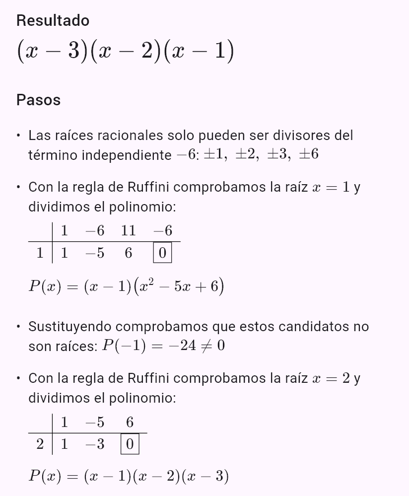 x^3 - 6x^2 + 11x - 6