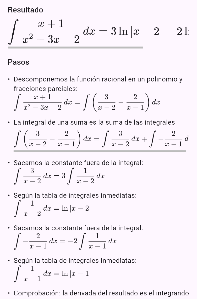 int((x + 1)/(x^2 - 3x + 2))