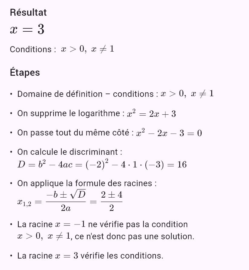 log_x (2x+3) = 2