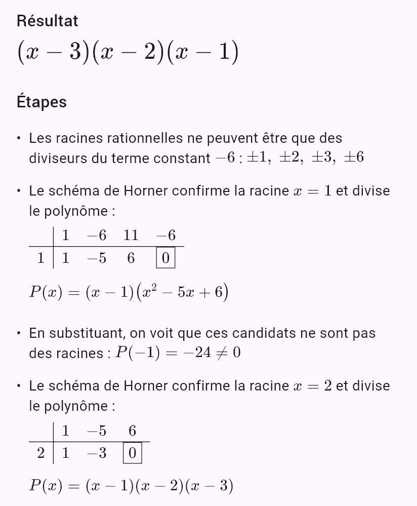 x^3 - 6x^2 + 11x - 6