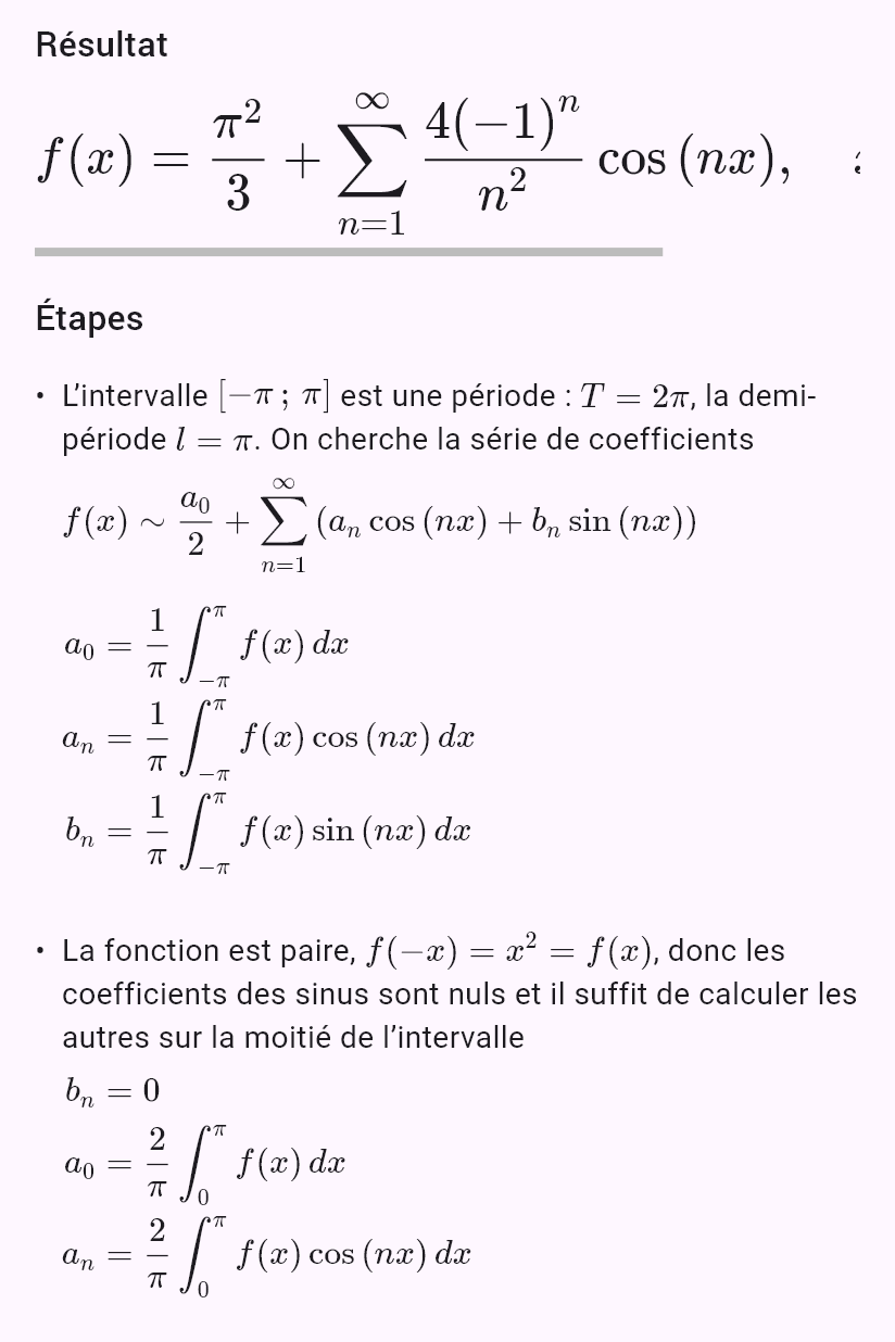 fourier(x^2)