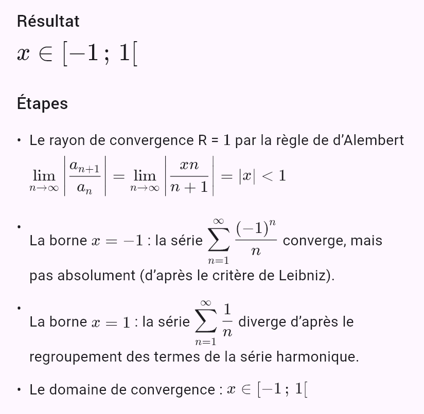 sum(x^n/n)