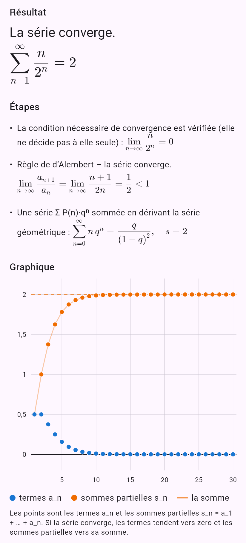 sum(n/2^n)