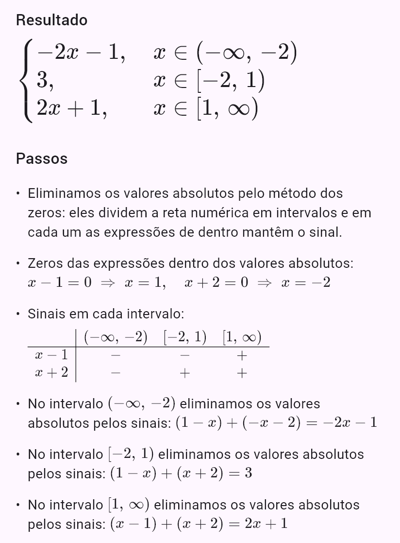 |x - 1| + |x + 2|