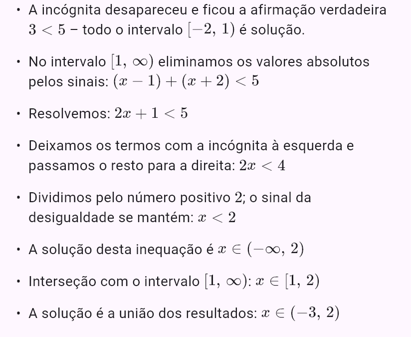 |x - 1| + |x + 2| < 5