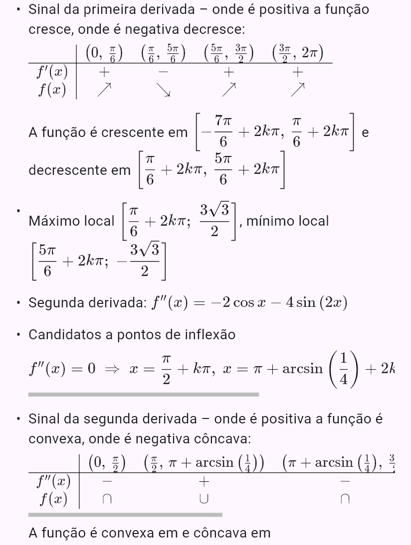 sin 2x + 2cos x