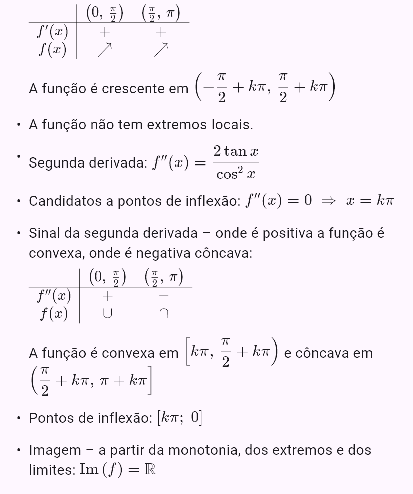 tg x