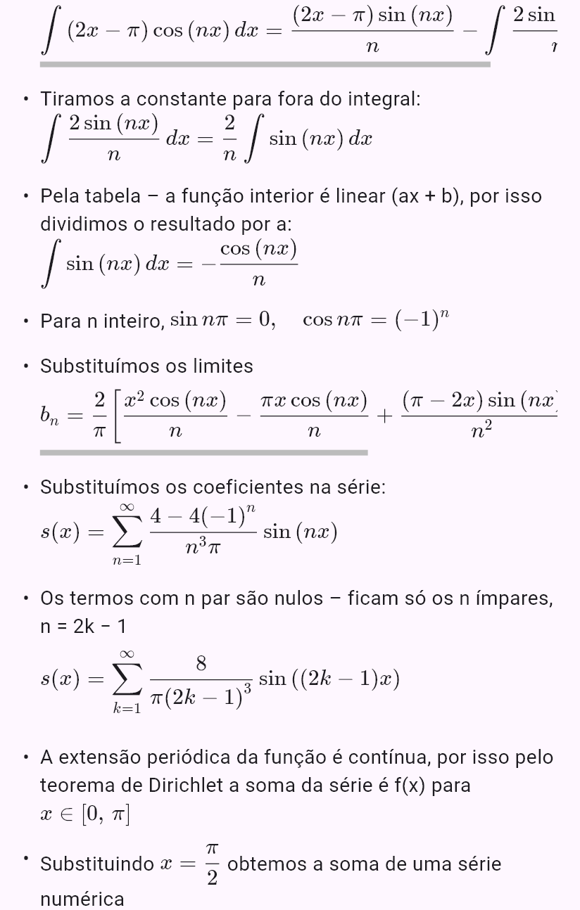 fouriersin(x*(pi - x), 0, pi)
