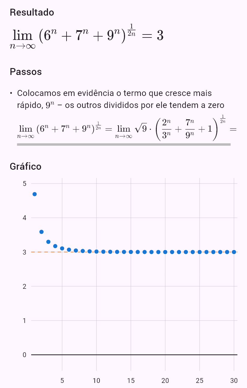 lim(n->oo) (6^n+7^n+9^n)^(1/(2n))