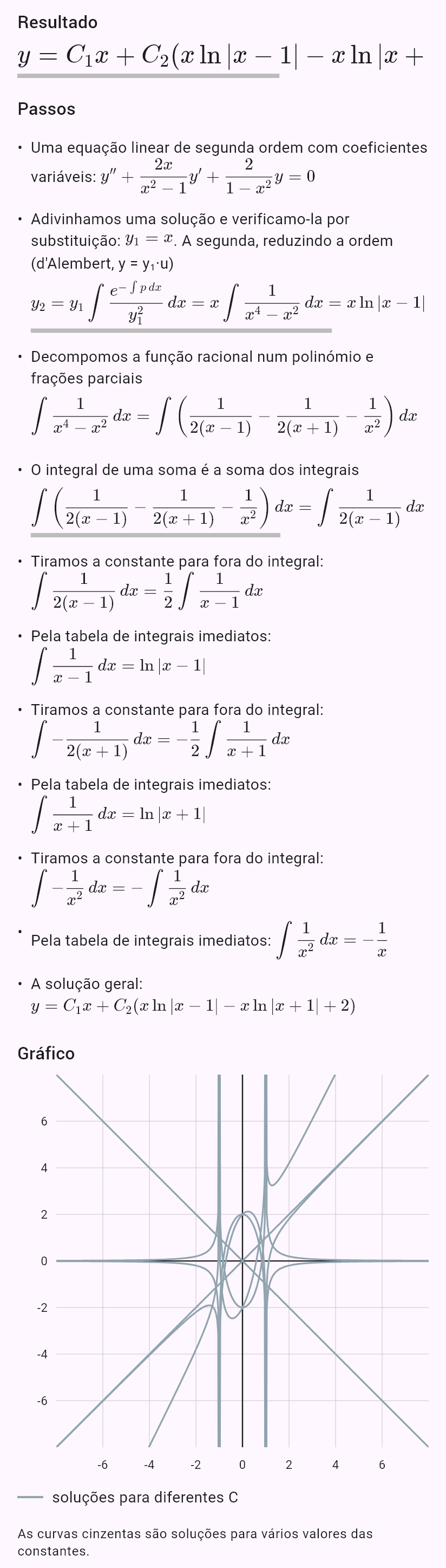 (1-x^2)y'' - 2xy' + 2y = 0